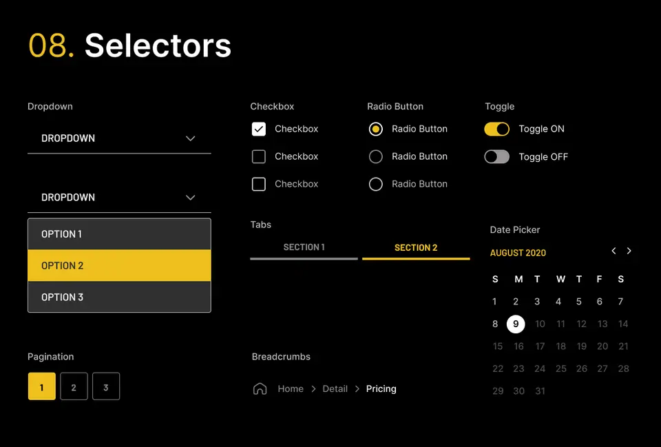 Havik design system: screen 5
