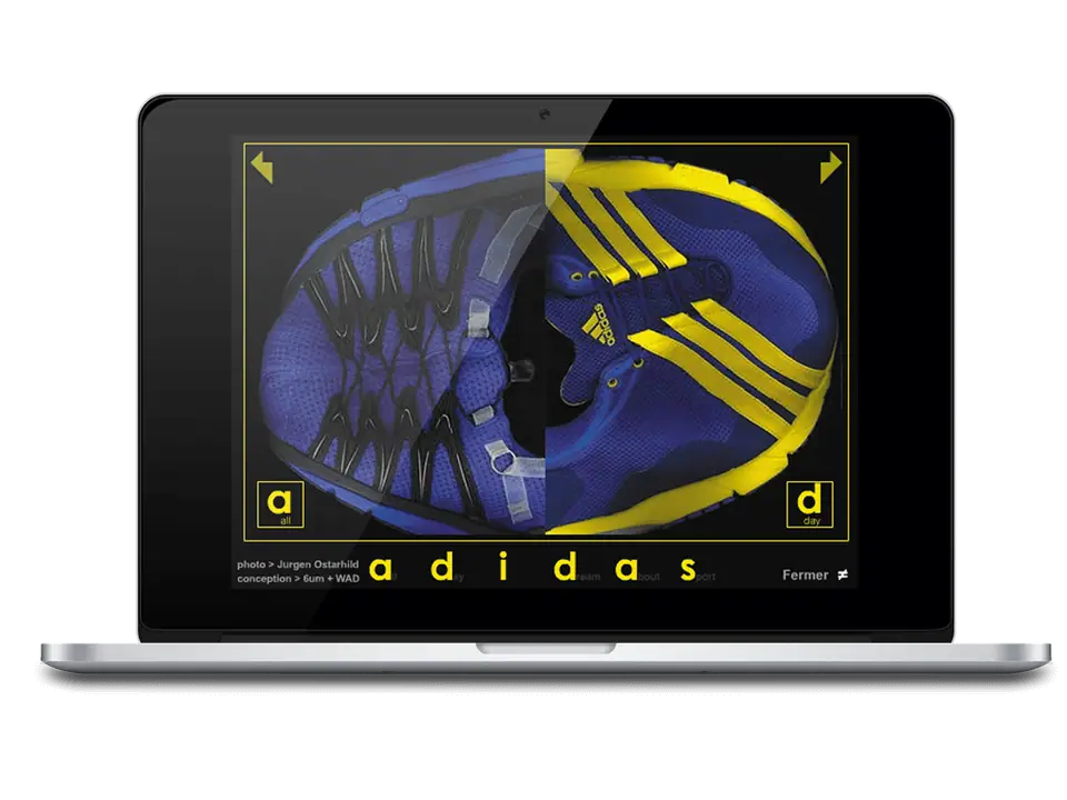 Adidas digital ad for Wadmag, image 2 of 3