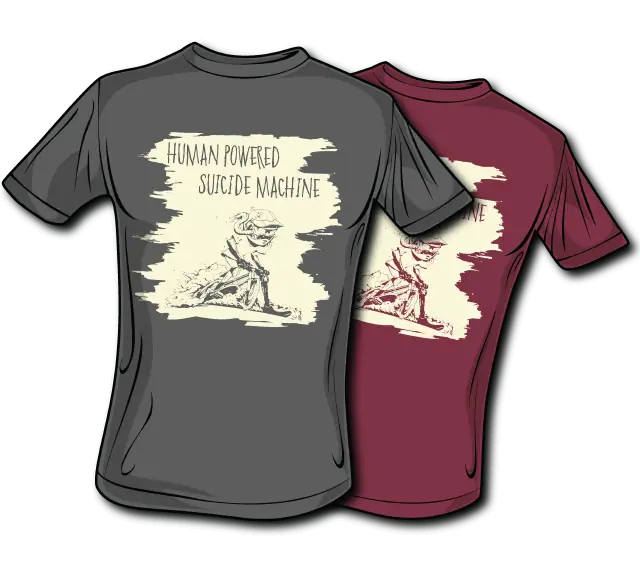 Human Powered Suicide Machine apparel graphics, image 2 of 3