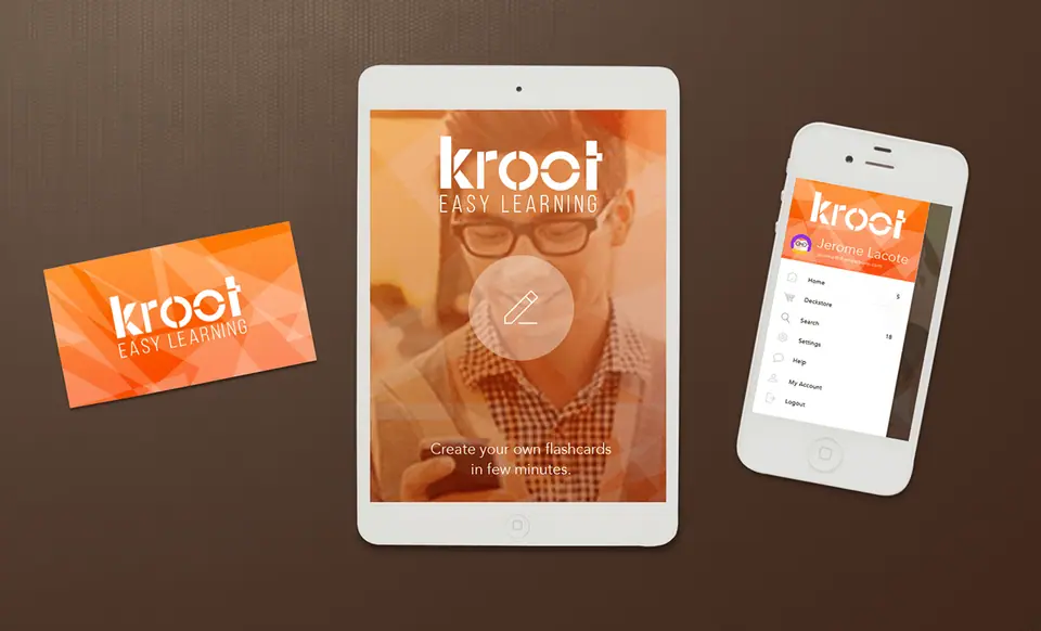 Kroot quiz app screens, image 1 of 4