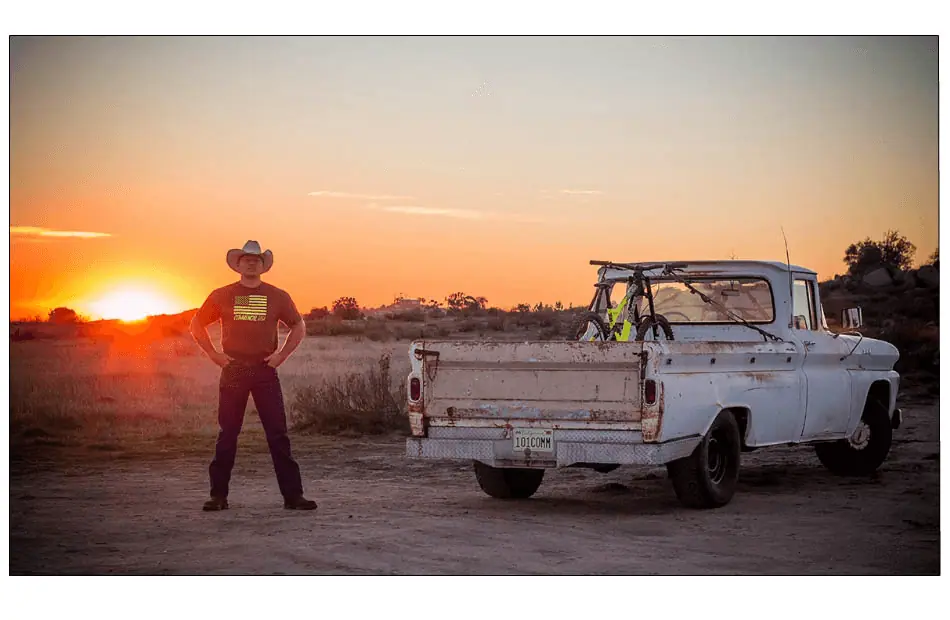 Kyle Strait on Commencal, signing announcement photo shoot, image 1 of 3