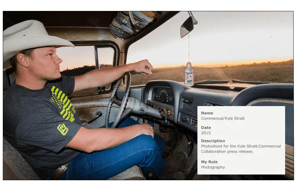 Kyle Strait on Commencal, signing announcement photo shoot, image 2 of 3