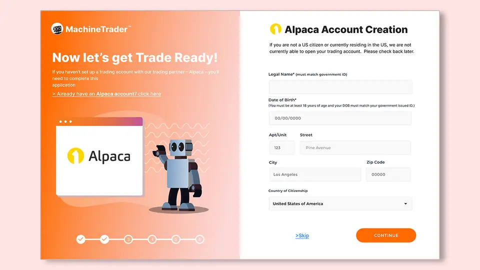 MachineTrader: screen 3
