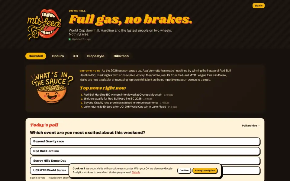 MTB Feed downhill news feed