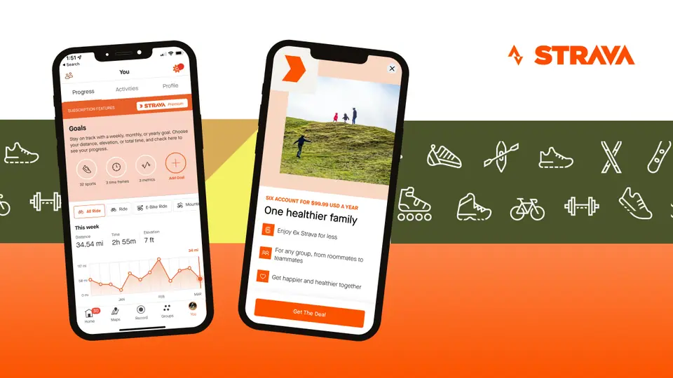 Strava new-feature mockup